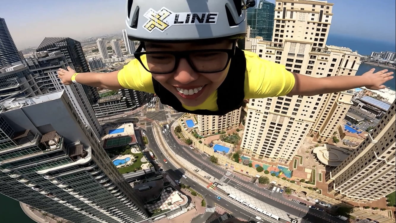 Ziplining in XLine Dubai