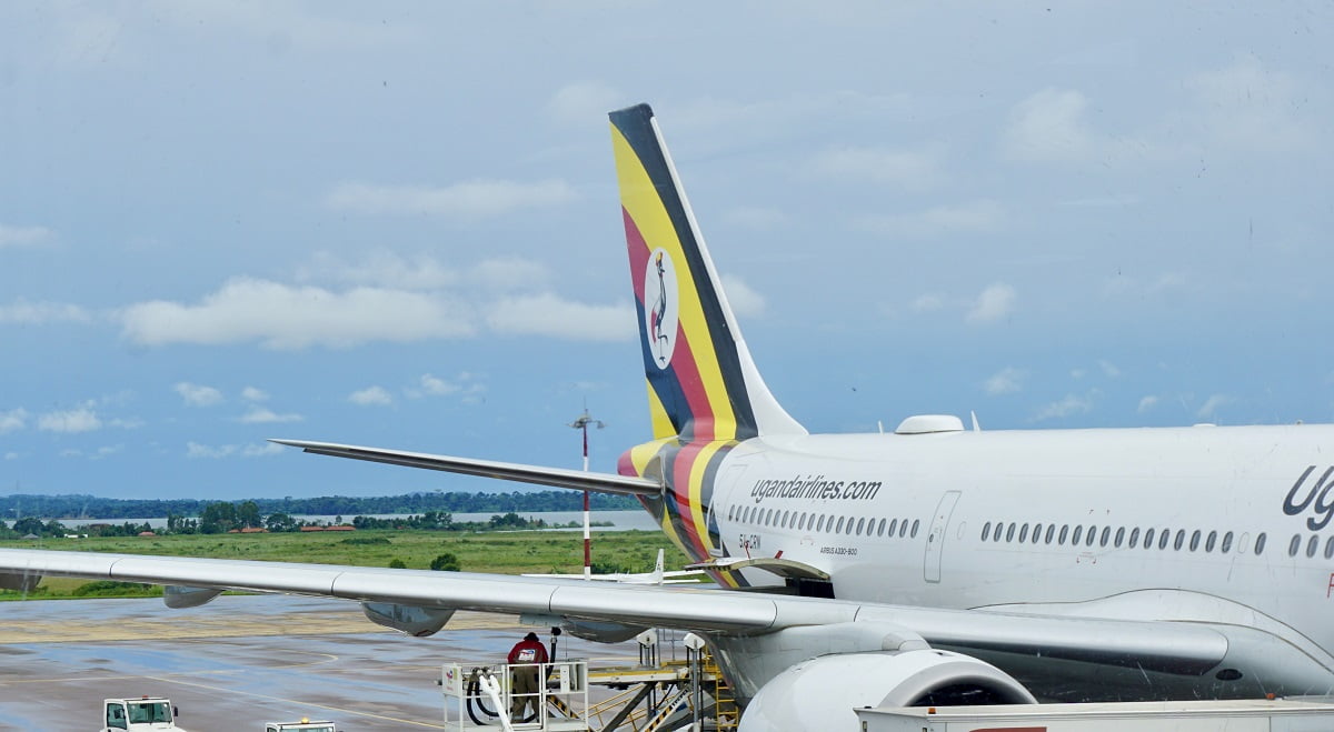Ugandan Airlines taken at Entebbe International Airport