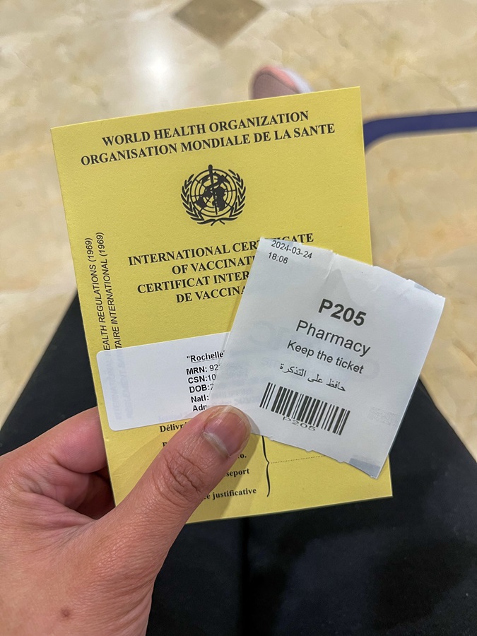 Yellow Fever Certificate and other Travel Vaccinations & Malaria Tablets Prescription in Dubai 