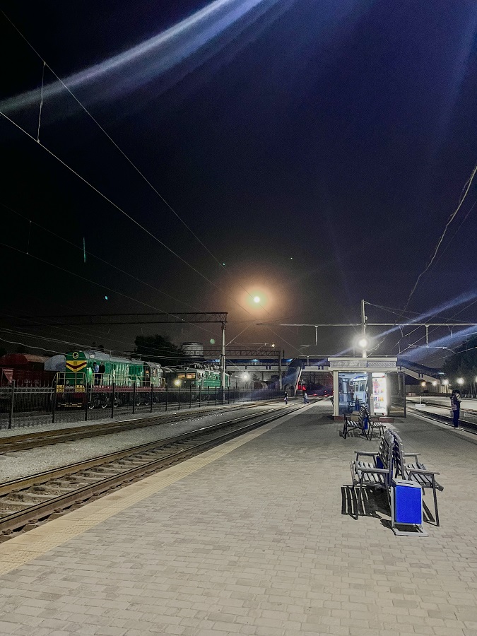 Samarkand Train platform