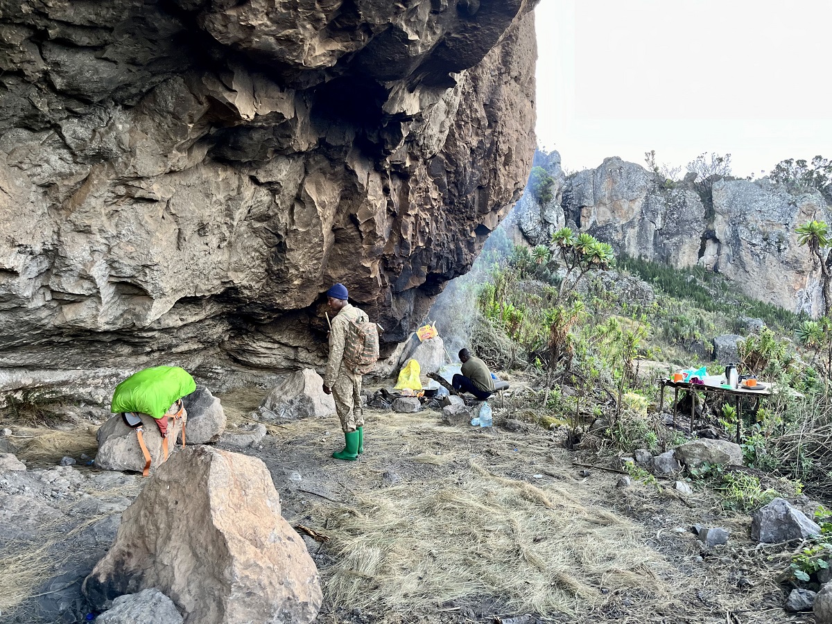 Campground in Mount Elgon National Park