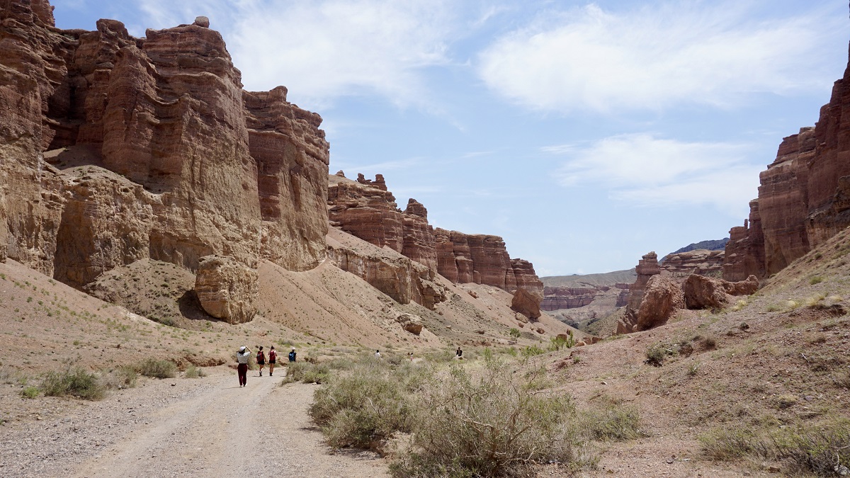 Valley of Castles in Charyn Canyon National Park in Kazakhstan
