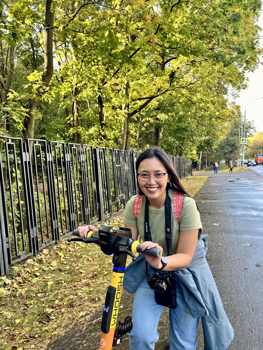 Sightseeing tour in Russia on a scooter