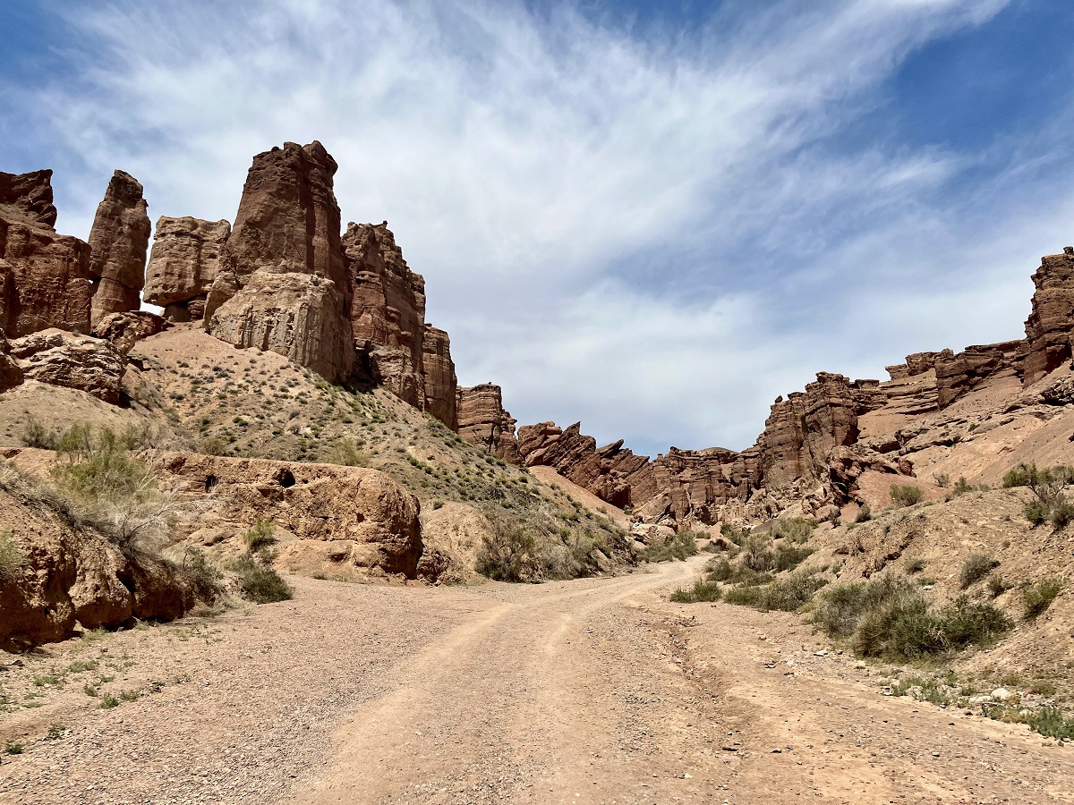 Valley of Castles in Charyn Canyon National Park in Kazakhstan