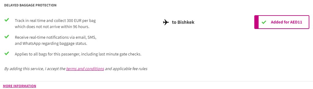 Wizz Air Delayed Baggage Protection 
