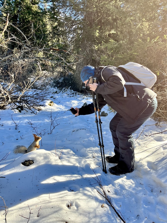 Winter in Ala Archa Park in Kyrgyzstan