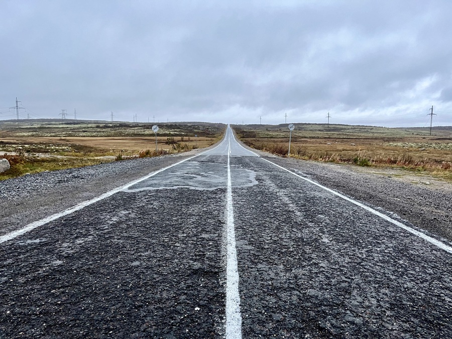 Road to Teriberka from Murmansk, Russia