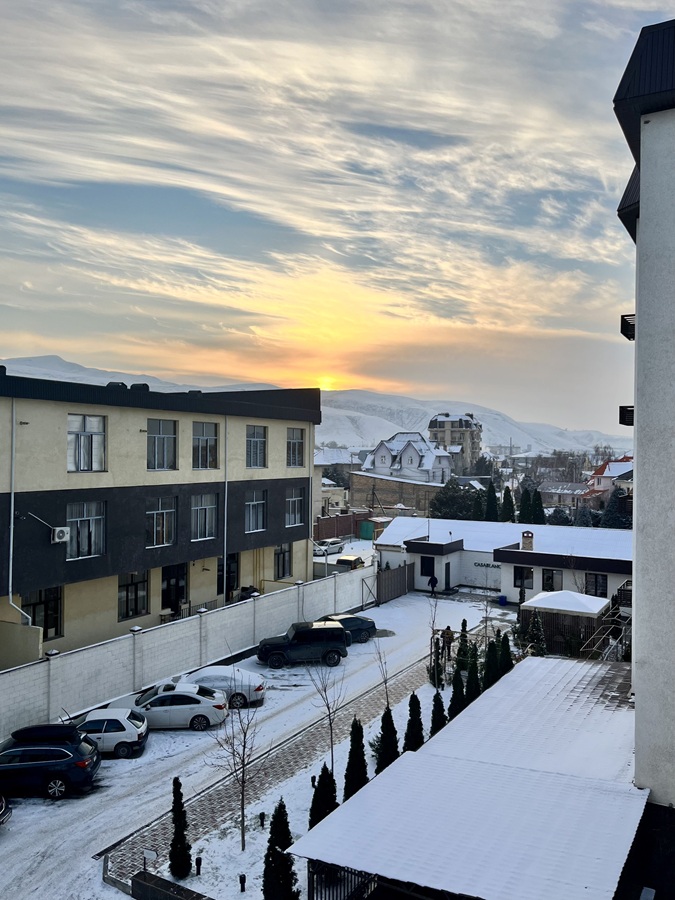 Witnessed winter in Bishkek on the 6th month of my sabbatical break