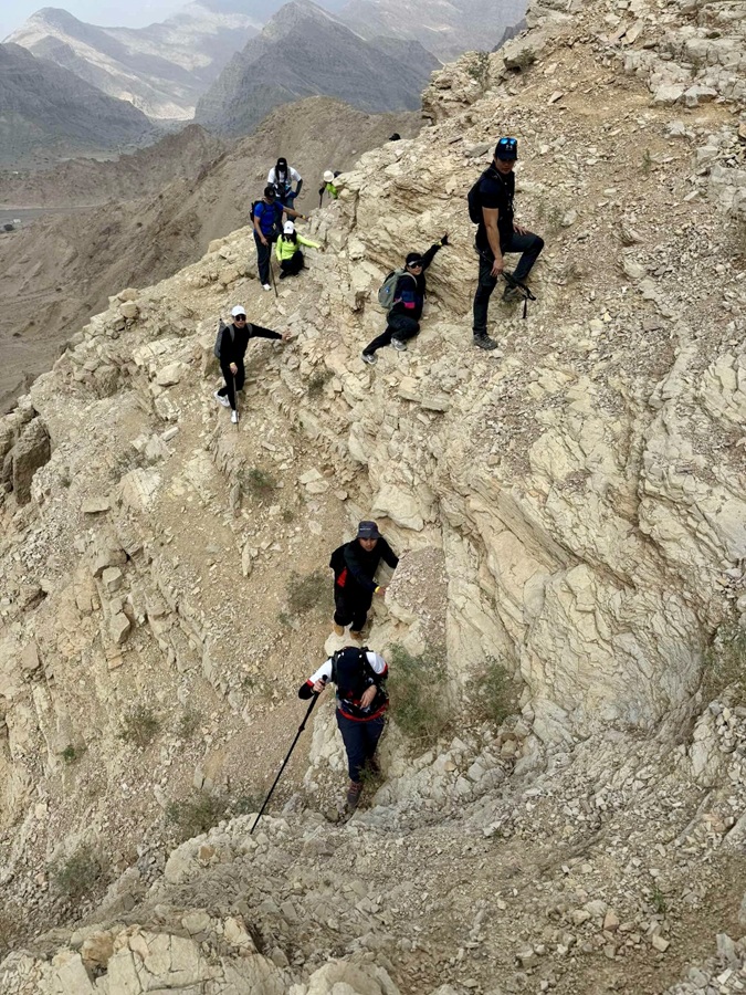 Steep Slope before the Summit of Wafi Trail