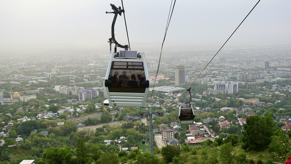 Cable Car to Kok Tobe Hill in Almaty