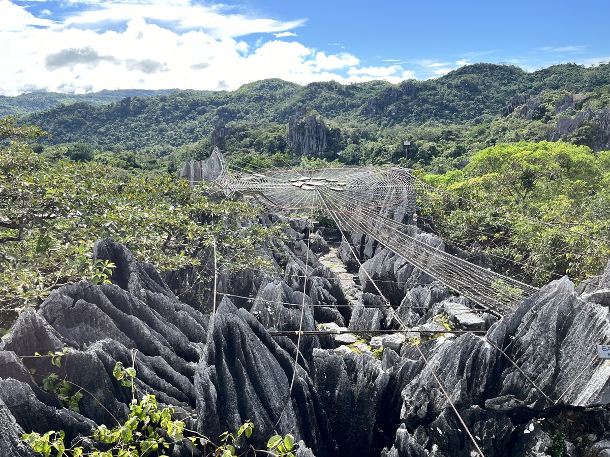 Famous Spiderweb called Sapot ni Ric in Masungi Georeserve
