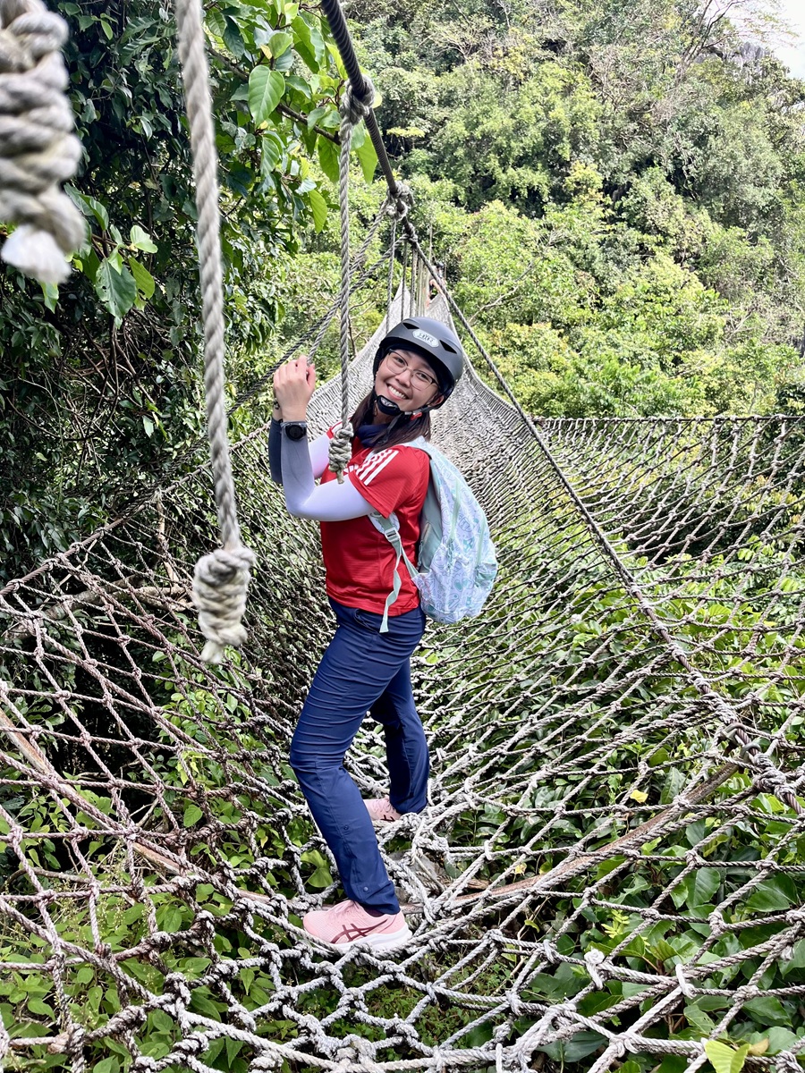 Duyan rope course in Masungi Georeserve via Discovery Trail hike