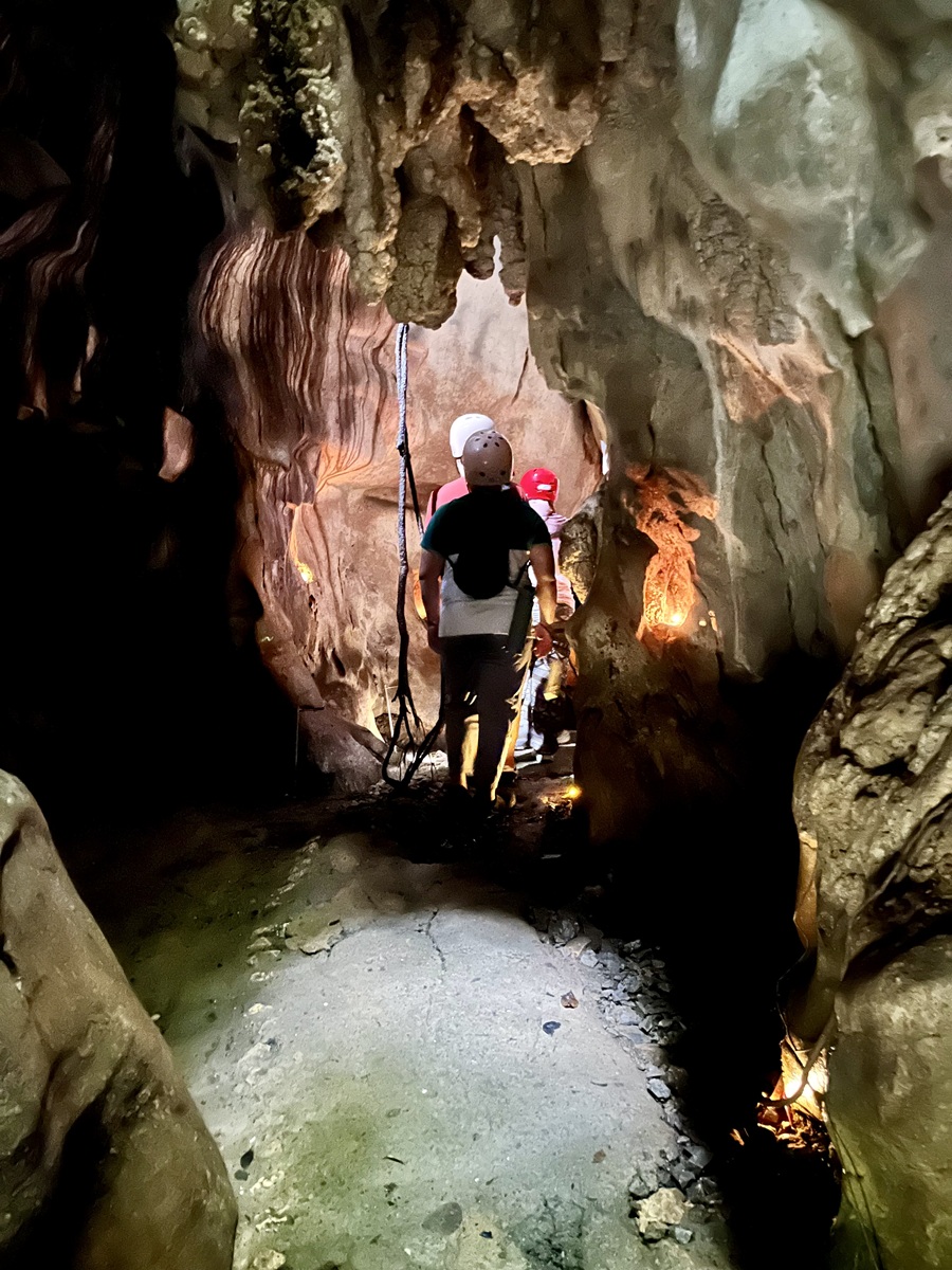 Entering Yungib ni Ruben as one of the stop during hike in Masungi Georeserve via Discovery Trail