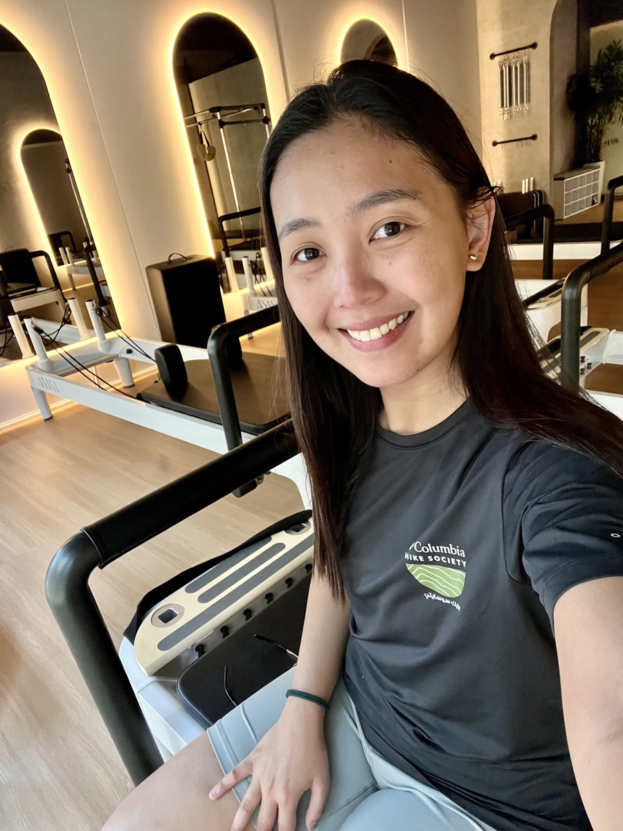 Reformer Pilates at ASANA Pilates as part of Half Marathon Preparation for Burj2Burj Half Marathon in Dubai