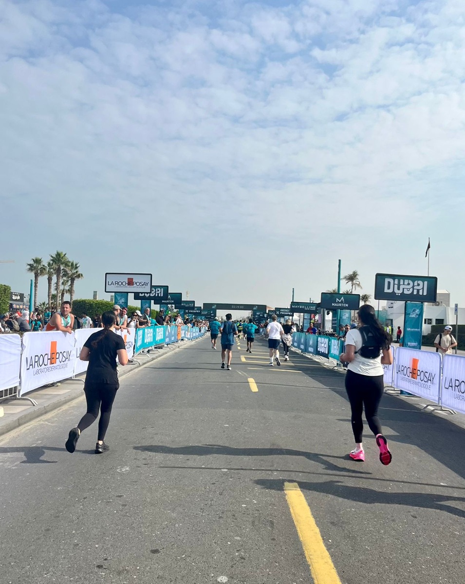 Finish Line of Burj2Burj Half Marathon