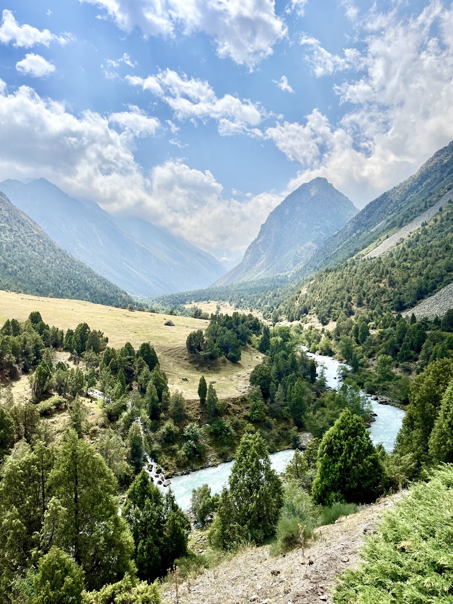 Stunning Alamedin Gorge Landscape in Kyrgyzstan -  one of the famous hiking destinations near Bishkek