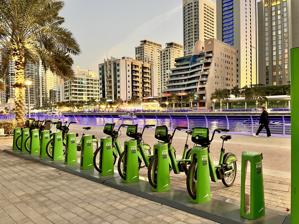 Careem Bike Station in Dubai Marina