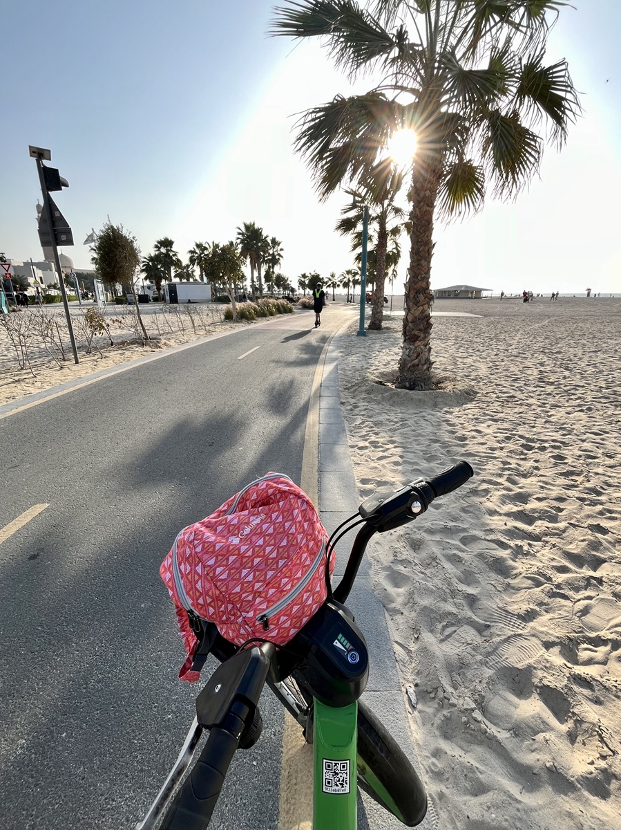 Careem Bike in Kite Beach in Dubai