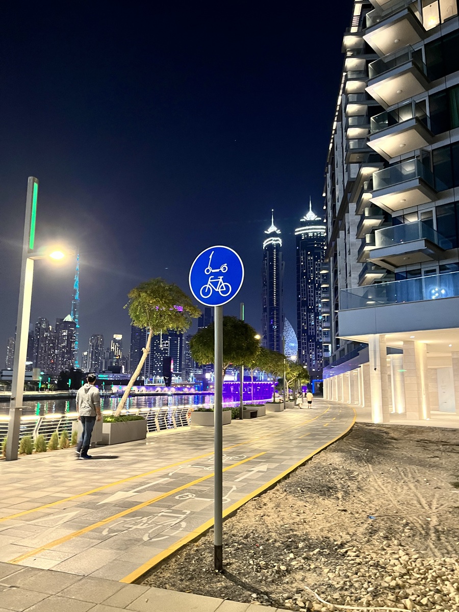 Cycling Lane in Dubai Canal