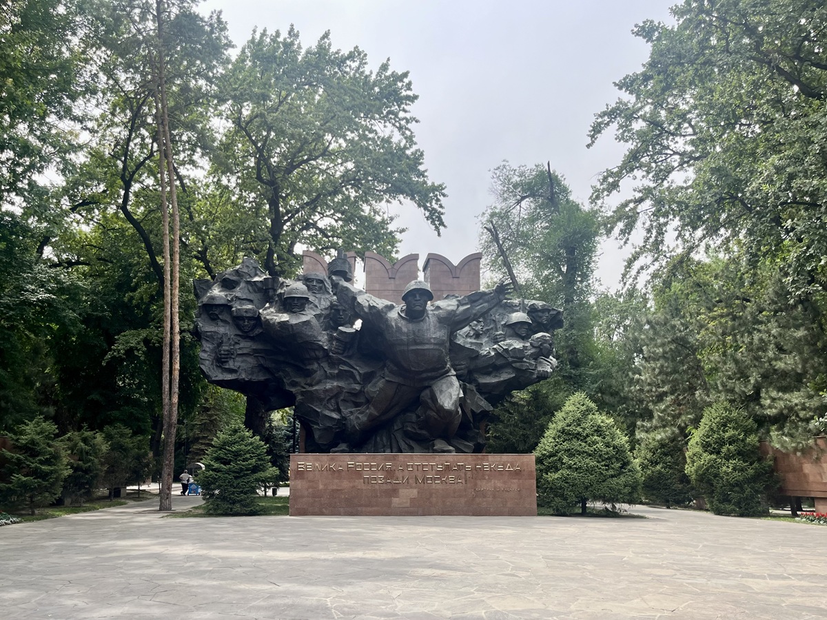 Memorial of Glory in Panfilov Park as one of my stop during my DIY Almaty Walking Tour