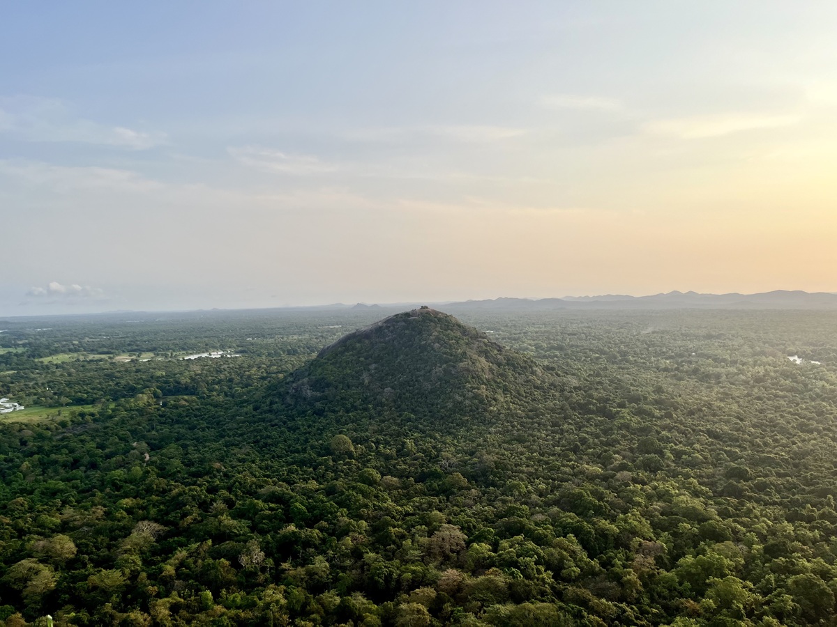 Pidurangala Rock in Sigiriya, Sri Lanka