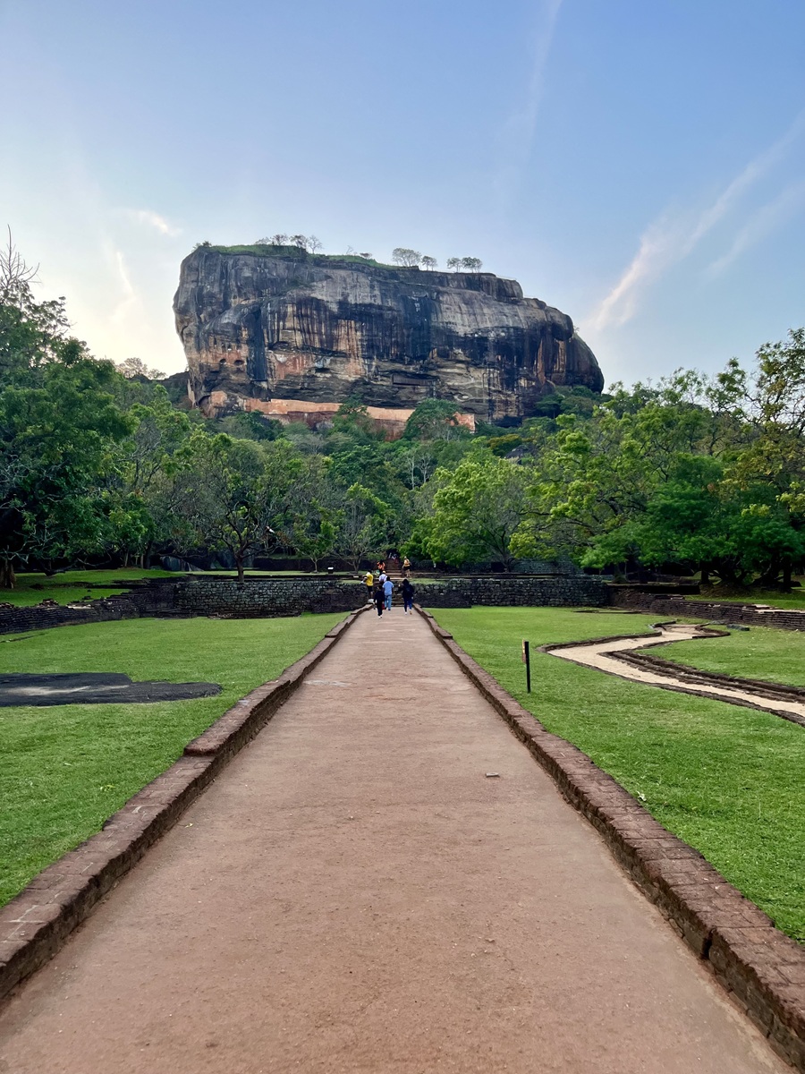 Sigiriya Lion Rock view from Sigiriya Gardens