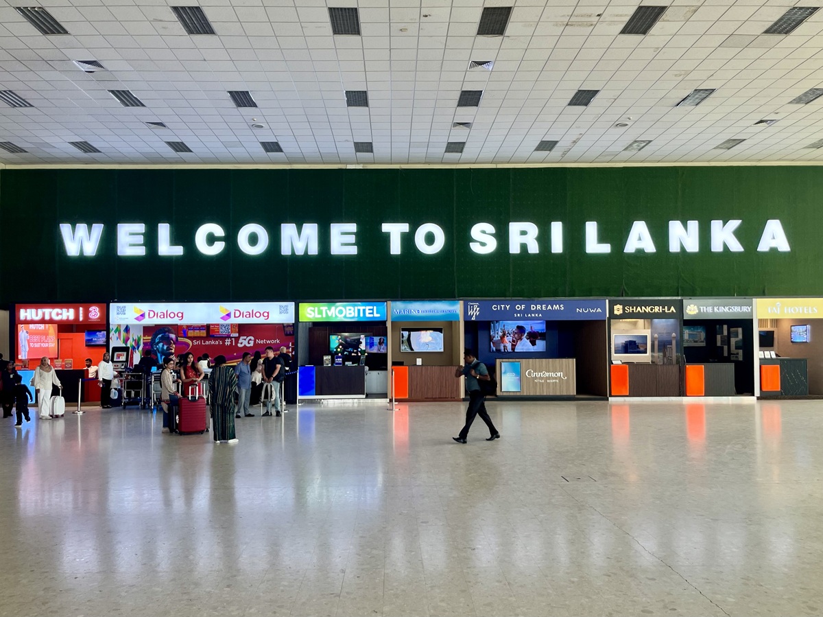 Welcome to Sri Lanka Signage in Colombo Airport