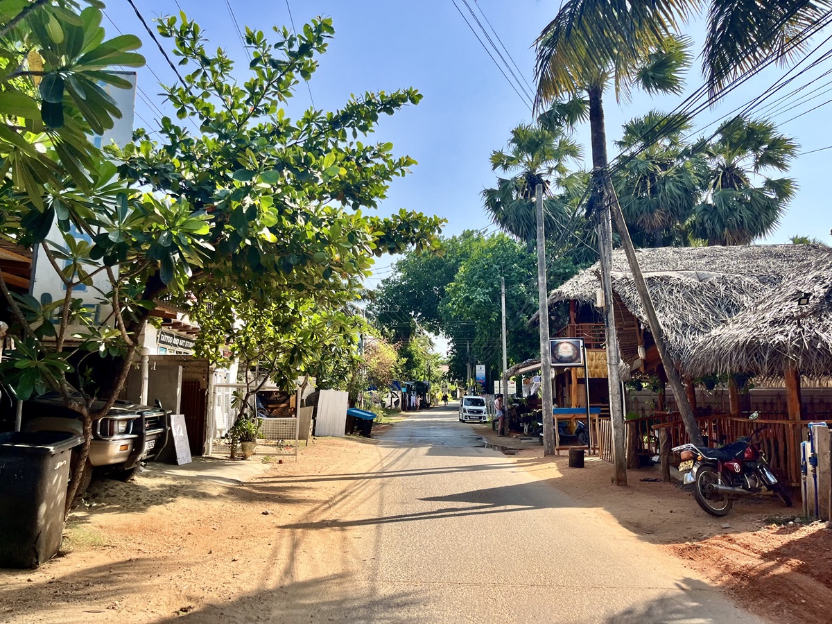 A quiet road in Trincomalee, Sri Lanka 